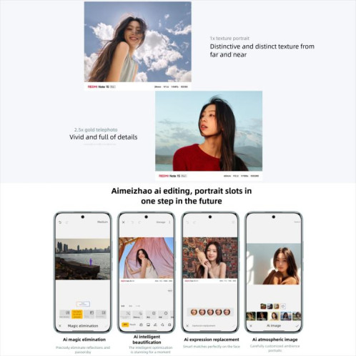 Xiaomi Redmi Note 15 Pro+ 5G, 12 Go + 256 Go, 6,83 pouces, Xiaomi HyperOS 2, Snapdragon 7s Gen 4 Octa Core, Réseau : 5G, NFC (Blanc) SX467W809-024